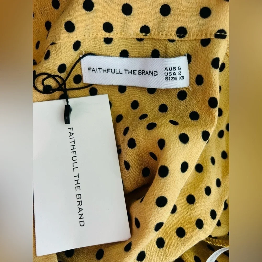 Faithfull the Brand , Tramonti Skirt Lula Dot SIZE 2 US or XS NWT skirt only